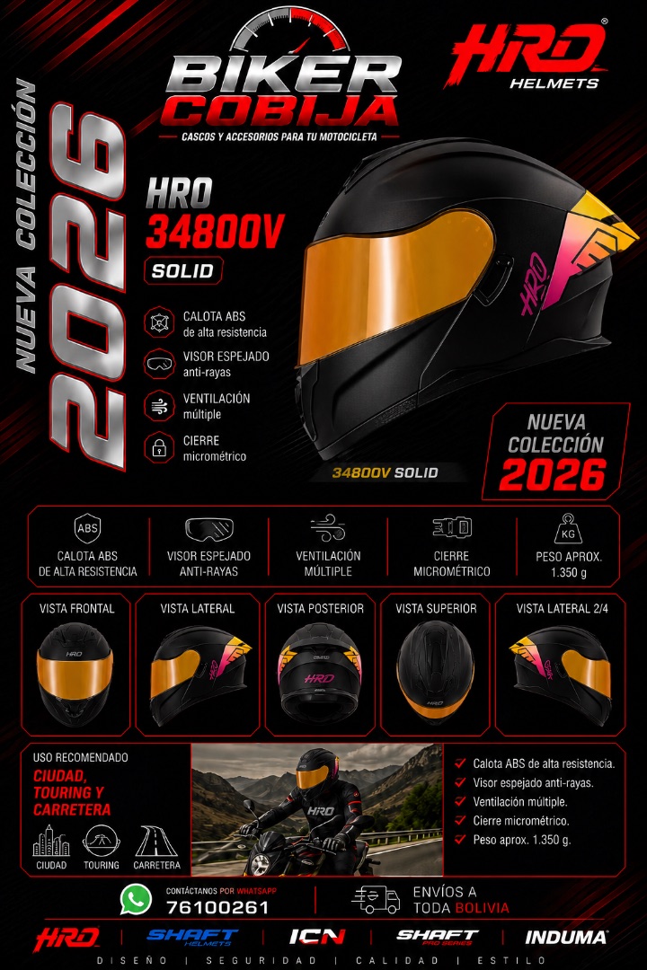 HRO 34800V SOLID — Casco Integral