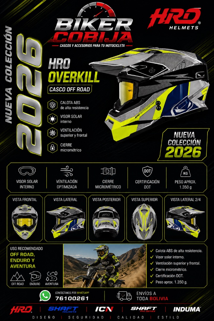 HRO OVERKILL — Casco Off Road