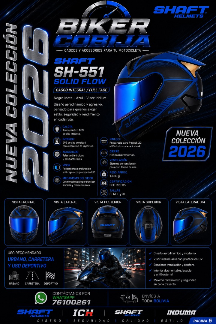 SHAFT SH-551 — Casco Integral