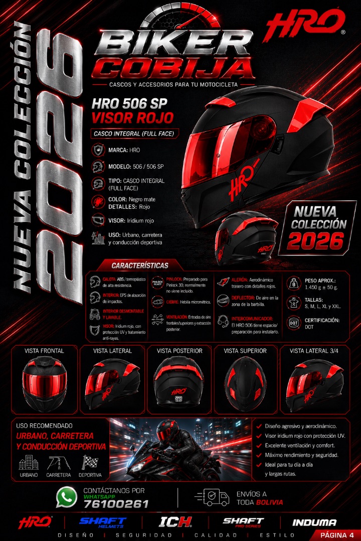 HRO 506 SP — Casco Integral