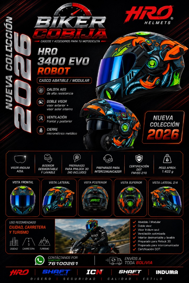 HRO 3400 EVO ROBOT — Casco Abatible